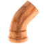 3" FTG x Press Copper 45° Street Elbow
