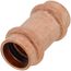 1/2" Press Copper Coupling, No-Stop
