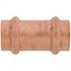 1/2" Press Copper Coupling, No-Stop