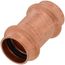 3/4" Press Copper Coupling, No-Stop