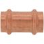 3/4" Press Copper Coupling, No-Stop