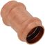3/4" Press Copper Coupling, No-Stop