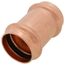1-1/2" Press Copper Coupling, No-Stop