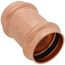 1-1/2" Press Copper Coupling, No-Stop