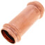 1-1/2" Press Extended Length Copper Coupling, No-Stop