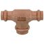 1/2" x 1/2" x 3/4" Press Copper Tee