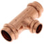 3/4" x 3/4" x 1/2" Press Copper Tee