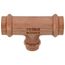 3/4" x 3/4" x 1/2" Press Copper Tee