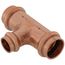 3/4" x 3/4" x 1/2" Press Copper Tee