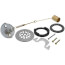 Quick Adjust Bath Waste Trip Lever Kit for 14"- 16" Tubs, Tubular Brass (Chrome Plated)