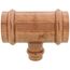 1-1/4" x 1-1/4" x 1/2" Press Copper Tee