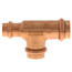 2" x 1-1/2" x 1" Press Copper Tee
