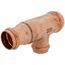 2" x 1-1/2" x 1-1/2" Press Copper Tee