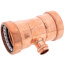 2-1/2" x 2-1/2" x 3/4" Press Copper Tee
