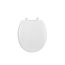 Telescoping Slow-Close & Easy Lift-Off Round Front Toilet Seat (White)