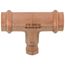 3/4" x 3/4" x 1/4" Press x Press x Female Copper Tee