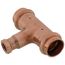 3/4" x 3/4" x 1/4" Press x Press x Female Copper Tee