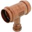 1-1/4" x 1-1/4" x 1/2" Press x Press x Female Copper Tee