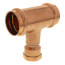 1-1/4" x 1-1/4" x 3/4" Press x Press x Female Copper Tee