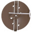 3800 Series 7" Steel Butterfly Damper with Ring (Golden Sand)