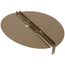 3800 Series 12" Steel Butterfly Damper with Ring (Golden Sand)
