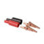Copper Alligator Clips, 1-31/32" Long, Jaws Open 5/16" Max