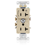 Duplex Receptacle, Heavy-Duty Industrial, Split-Circuit, 20A 125V NEMA 5-20R, 2P 3W (Ivory)