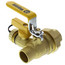 3/4" Threaded x 3/4" Sweat Pro-Pal Union Full Port Ball Valve w/ Hose Drain