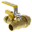 3/4" Full Port Forged Brass Ball Valve w/ Single Union End, Hi Flow Hose Drain & Reversible Handle (Lead Free)