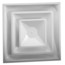 4-Way Steel Ceiling Diffuser w/ 14" Collar (FPD Series)
