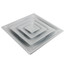 Steel Fixed Pattern Diffuser w/ 8" Collar (FPD3 Series)