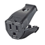 NEMA 5-15p 2-pole, 3-wire Grounding Connector, Clamptite Hinged Design, Thermoplastic (Black)