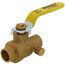1/2" Sweat Full Port Forged Brass Ball Valve w/ Bleeder (Lead Free)