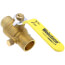 3/4" Sweat Full Port Forged Brass Ball Valve w/ Bleeder (Lead Free)