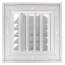 6" x 6" (Wall Opening Size) White Ceiling Diffuser (A501MS Series)