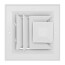 6" x 6" (Wall Opening Size) White Ceiling Diffuser (A503MS Series)