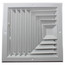 10" x 10" (Wall Opening Size) White Ceiling Diffuser (A503MS Series)