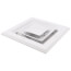6" x 6" (Wall Opening Size) White Ceiling Diffuser (A504MS Series)