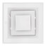 6" x 6" (Wall Opening Size) White Ceiling Diffuser (A504MS Series)