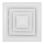 8" x 8" (Wall Opening Size) White Ceiling Diffuser (A504MS Series)