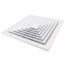 14" x 14" (Wall Opening Size) White Ceiling Diffuser (A504MS Series)
