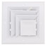 6" x 6" (Wall Opening Size) White Ceiling Diffuser (A505MS Series)