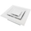 6" x 6" (Wall Opening Size) White Ceiling Diffuser (A504OB Series)