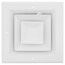 6" x 6" (Wall Opening Size) White Ceiling Diffuser (A504OB Series)