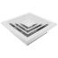  8" x 8" (Wall Opening Size) White Ceiling Diffuser (A504OB Series)