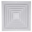 12" x 12" (Wall Opening Size) White Ceiling Diffuser (A504OB Series)