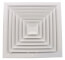 14" x 14" (Wall Opening Size) White Ceiling Diffuser (A504OB Series)