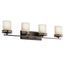Hendrik 33.75" 4 Light Vanity w/ Light Umber Etched Glass (Olde Bronze)