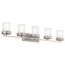 Hendrik 43" 5 Light Vanity Light w/ Satin Etched Cased Opal (Brushed Nickel)