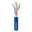1000 ft. 23/4 Pairs CMR/FT4 (PVC) Networking Cable - Blue, Reel In Box
